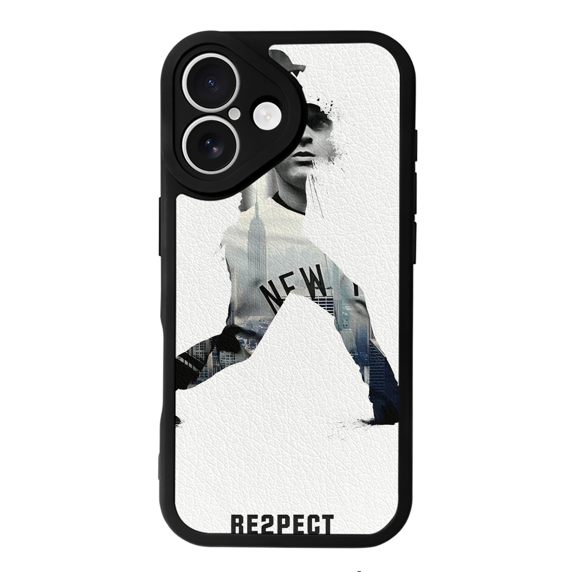 Derek Jeter 54 IPhone 16 Silicone Leather Case – UV Print, Lambskin Texture – Perfect Fit, Wireless Charging Compatible, Scratch Resistant, Precise Cutouts – Stylish Protection For IPhone 16